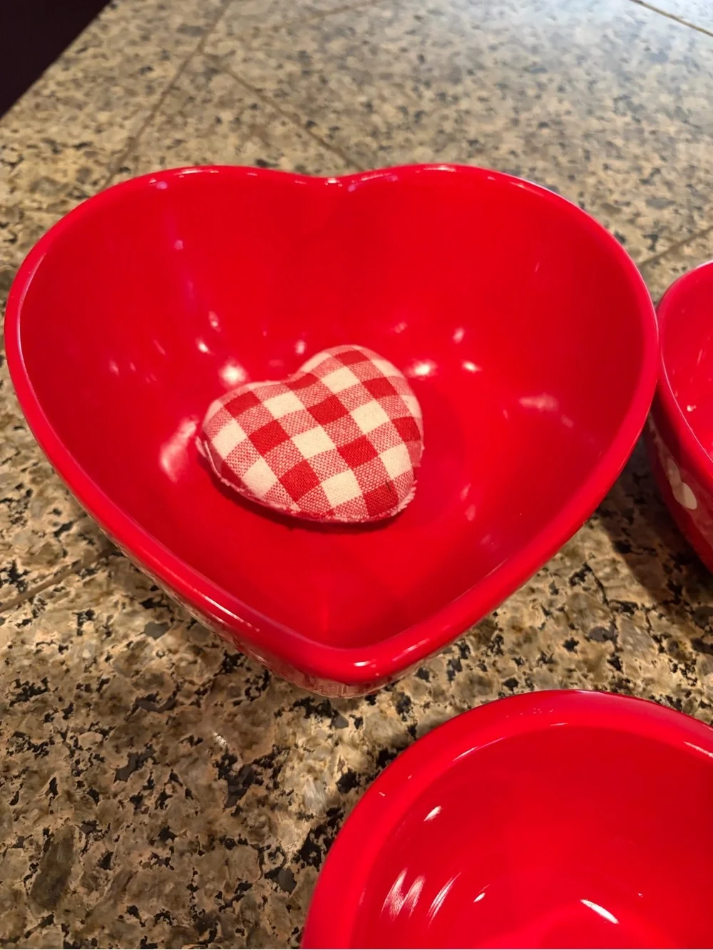 Terramoto Heart Shaped Bowls Cloth Heart Pillows